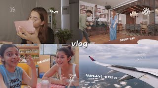 shoot day girlhood  travelling to the US  vlog [upl. by Congdon831]