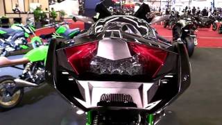 2018 Kawasaki Ninja H2R GreenLine ND Premium Features Edition First Impression Walkaround HD [upl. by Irrol]