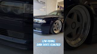 Low rider BMW 728i door dents removed with Paintless Dent Repair  show ready Hydros viral shorts [upl. by Srednas470]