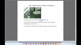 Download ASUS ATK0100 ACPI Drivers for Windows 2024 updated [upl. by Hoebart92]
