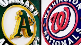 2022 MLB Season Oakland Athletics Vs Washington Nationals MLB The Show 22 Simulation [upl. by Sineray]