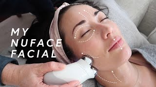 NuFACE Facial How to Use amp Tutorial  Susan Yara [upl. by Ynaffital]