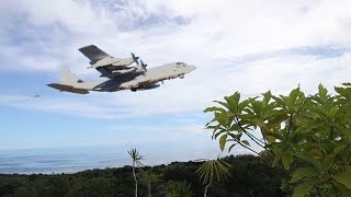 US Marine Aircraft Land on Newly Certified Peleliu Airfield [upl. by Swirsky]