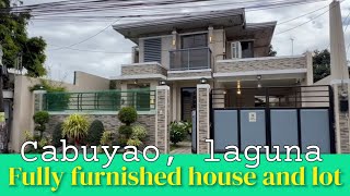 Nov231 Fully furnished house amp lot near public market amp other business establishment cabuyao laguna [upl. by Akinert]