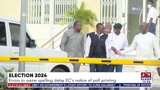 Election 2024 Errors in name spelling delay ECs notice of poll printing  Election Brief [upl. by Jessy]