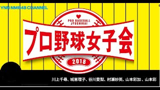 YNN NMB48チャンネル プロ野球女子会2018 [upl. by Atinad]