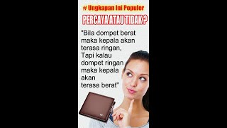 Dompet Tebal Kepala Ringan caritahu viraltiktok [upl. by Nollat]