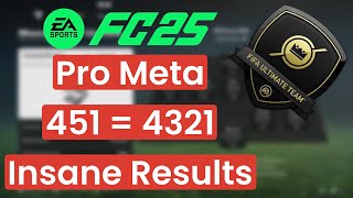 EA FC 25 Pro Meta Best Custom Tactics Instructions So Far 451 To 4321 Is Insane Break Down Gameplay [upl. by Ruphina]