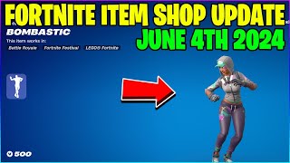 RARE BOMBASTIC EMOTE RETURNS Fortnite Item Shop June 4th 2024 Fortnite Battle Royale [upl. by Rein]