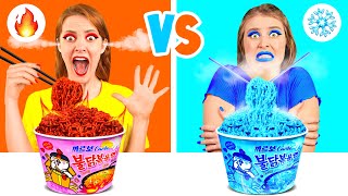 Hot vs Cold Food Challenge  Crazy Challenge by Fun Fun [upl. by Anav878]