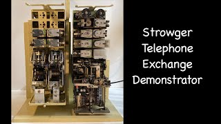 My vintage Strowger Telephone Exchange Demonstrator [upl. by Tremml]