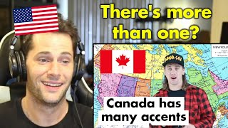 American Reacts to Canadas Different Accents [upl. by Oikim]