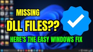 DLL Errors Got You Down Easy Fix for Windows 1011 [upl. by Traggat649]