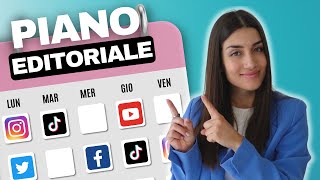 Piano Editoriale Per i Social Il Mio Metodo Step By Step [upl. by Eatnom]