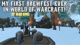 My very first HOLIDAY EVENT in World of Warcraft BREWFEST 2024 [upl. by Tailor]