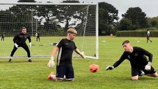 Romsey Town 2024 pre season goalkeeper session 5 [upl. by Ahsika]