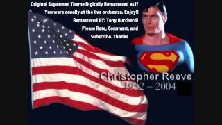 Superman Theme Full HD Quality Orchestra Conducted by John WilliamsRemastered BY Tony Burchardi [upl. by Nyleak269]