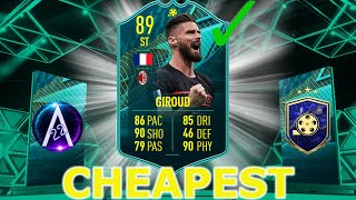 89 Giroud Moments SBC Cheapest Solution FIFA22 [upl. by Aicek733]