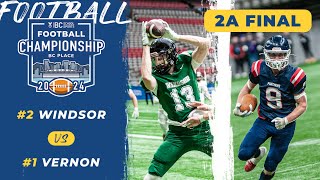 2024 BCSS Football Championship 🏈 SR AA FINAL Vernon vs Windsor Nov 29 2024 [upl. by Tehr]