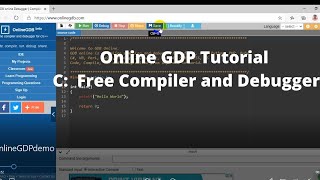 Online GDB Tutorial C Free Compiler and Debugger [upl. by Emiline656]