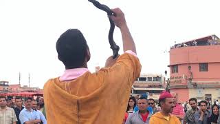 Caminando por la plaza Jemaa el fna en Marrakech y Zoko [upl. by Clemente]