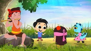 Aaj Dhaner Khete  আজ ধানের ক্ষেতে  Rabindra Sangeet  Bangla Cartoon  Moople TV Bangla [upl. by Sholom912]