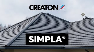 🏠 Realizacja  Płaska dachówka ceramiczna CREATON SIMPLA NUANCE w kolorze łupka angobowana [upl. by Aklam]