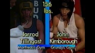 Jarrod Tillinghast vs John Kimbrough 1991 Golden Gloves SNE Finals [upl. by Shellans]