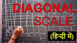 diagonal scale in hindi [upl. by Notac]