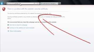 How to Remove Security Certificate error on Internet Explorer [upl. by Edith]