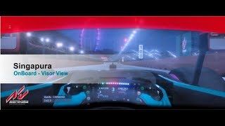 Virtual Lap Real Visor  Assetto Corsa F1 2017  Singapura Noite [upl. by Niessuh]