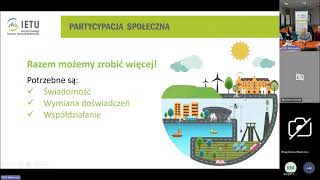 Webinarium IETU  AdaptujeMY się do zmian klimatu od pomysłu do realizacji  Woda w mieście [upl. by Sanburn]