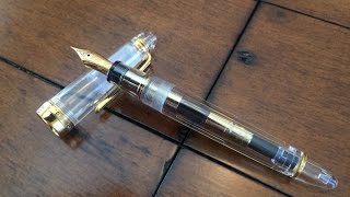 Sailor 1911L Demonstrator fountain pen review [upl. by Betthezel204]