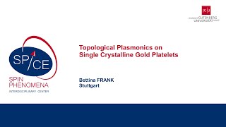 Talks  Spin textures Magnetism meets Plasmonics 2024  Bettina FRANK Stuttgart [upl. by Brader632]