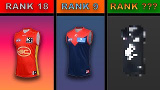 All AFL Home Guernseys Ranked [upl. by Roselyn]