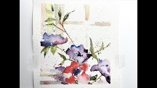 Exciting Watercolor Flowers Painting  with Chris Petri [upl. by Chancellor]