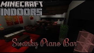 Swanky Piano Bar  Minecraft Indoors Interior Design [upl. by Atteynot]