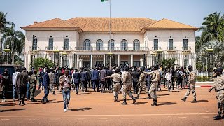 GuineaBissau president calls deadly violence attempted coup [upl. by Gutow]