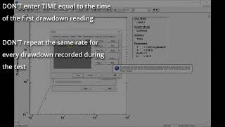 Entering Rate Data For ConstantRate Test AQTESOLV Basics [upl. by Kirst]