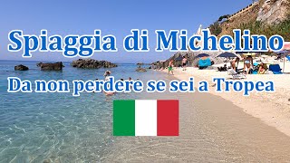 Spiaggia di Michelino un piccolo paradiso vicino Tropea 😍 [upl. by Ynaffital]