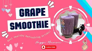 HOW I MAKE PULPY GRAPES JUICE  HEALTHY  REFRESHING [upl. by Naelopan]