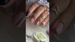 Diseño con gel de saturación y painting gel nails naildesing nailart naildesign nailstyle [upl. by Amando]