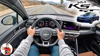 The 2022 Kia K5 GT Lacks Polish but Not Power POV Drive Review [upl. by Marjana464]