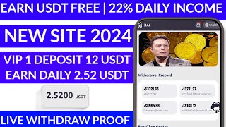 New USDT Site 2024  Best Usdt Investment Website  New Usdt Mining Site  New Usdt Earning Website [upl. by Sonja]