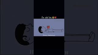 🥺One Side Love 😔💔shorts shortsfeed animation ytshots love [upl. by Erdah]