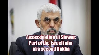 Assassination of Hamas leader Sinwar Part of the aim of a second Nakba [upl. by Sherborne]