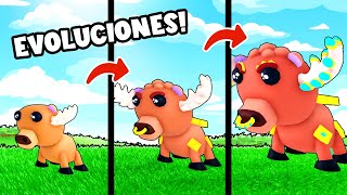 EVOLUCIONES REALES de MASCOTAS en ESTE JUEGO DE ROBLOX [upl. by Booker]