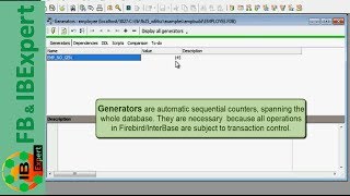 Tutorial 4 part 2 IBExpert Database Objects [upl. by Asssilem]