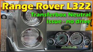 Range Rover L322  transferbox neutral  no drive  fixed [upl. by Aronle]