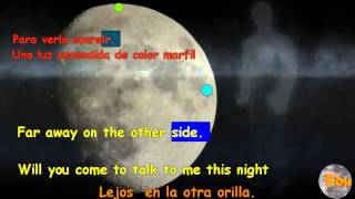 KARAOKE MIKE OLDFIELD  Moonlight Shadow  MARCELA MORELO  Luz de cielo  traducción al español [upl. by Crispa654]